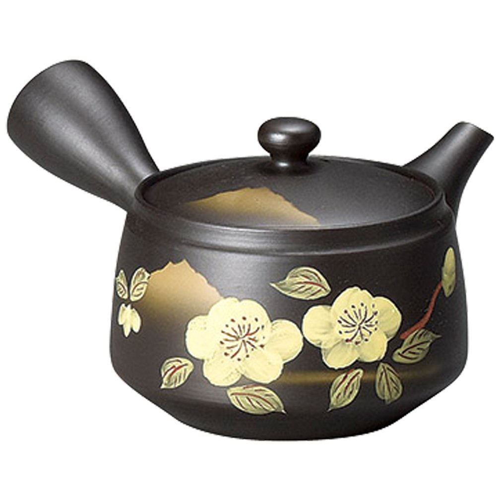 金山　NＴ-47 Yamashita Craft Tokoname Ware 13036710 Fisen Black Flat Pot Tsuji